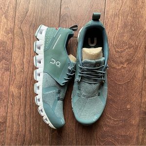 Women’s On Running Shoes. Cloud Terry in Olive.